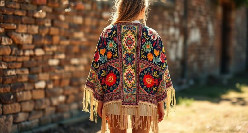 top boho embroidered jackets