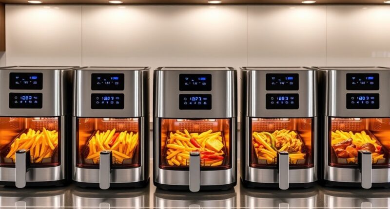 top dual door air fryers
