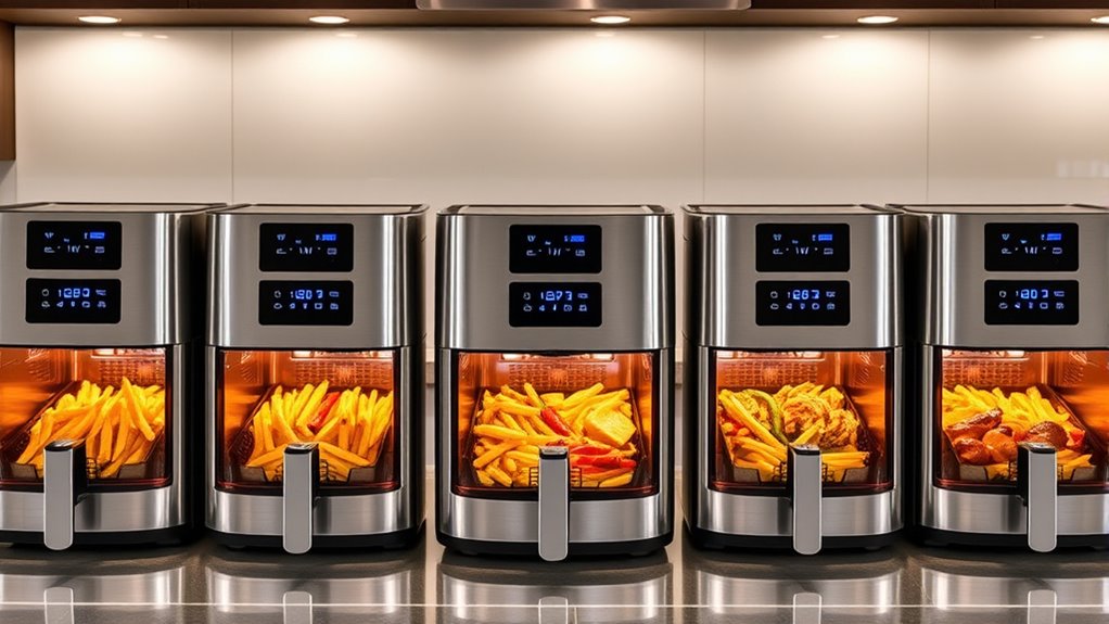 top dual door air fryers