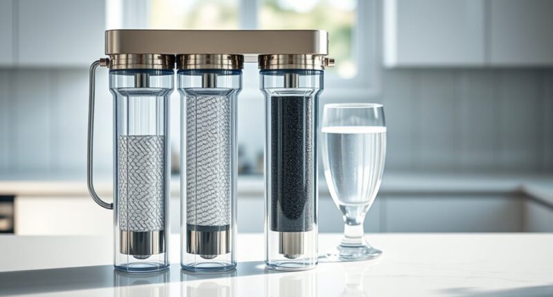 top four stage ro filters