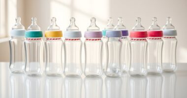 top glass baby bottles