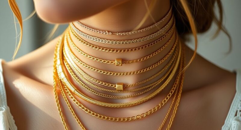 top gold layered necklaces