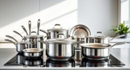 top induction stainless steel cookware