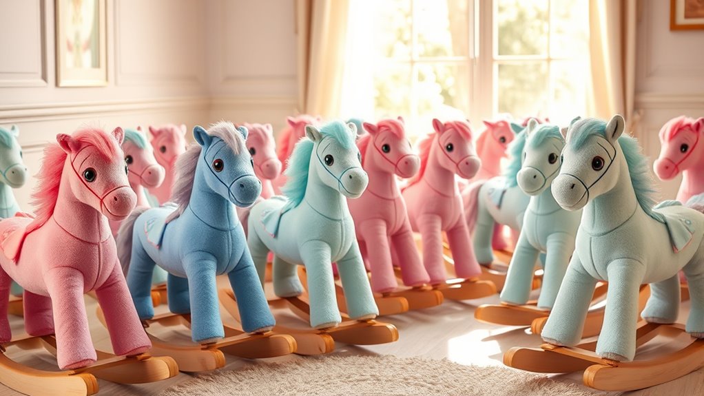 top plush toy rocking horses