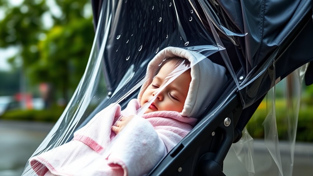 top stroller rain covers