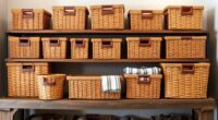top wicker storage baskets