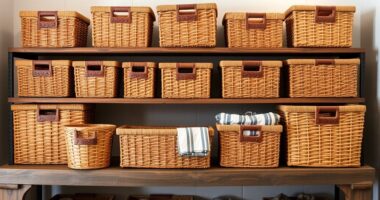 top wicker storage baskets