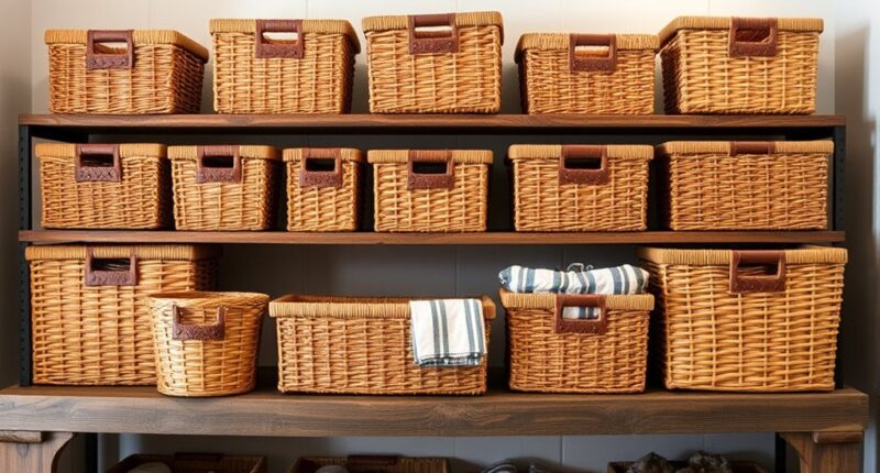 top wicker storage baskets