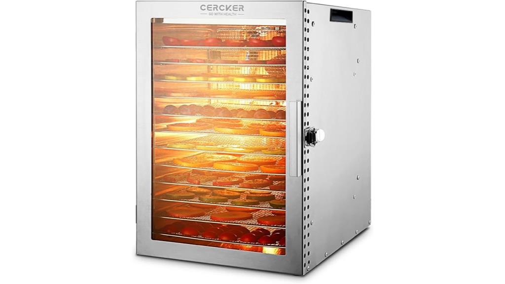 twelve tray food dehydrator