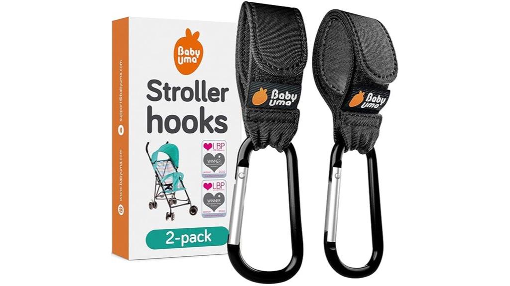 twin stroller hook set