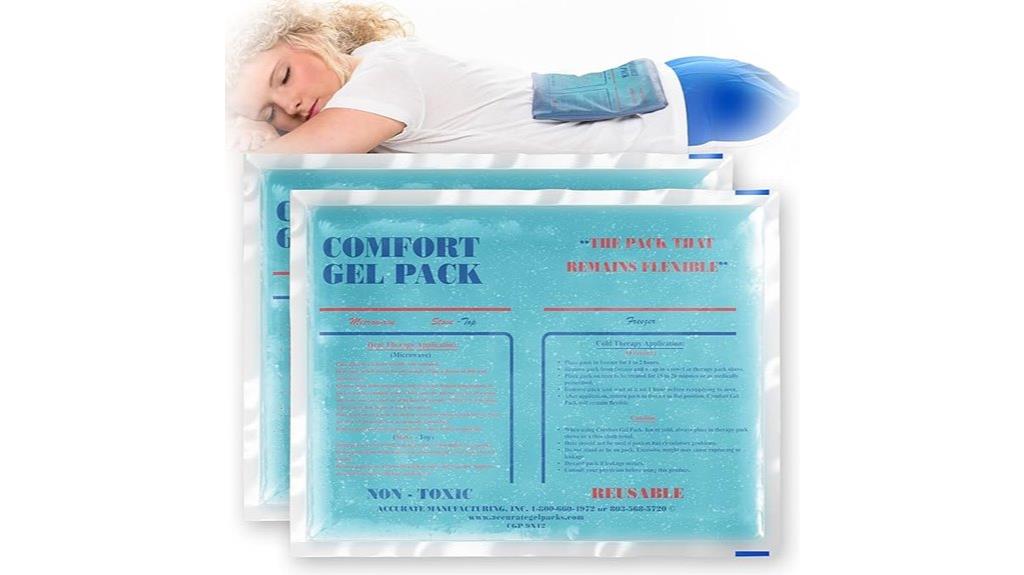 two 9x12 gel packs