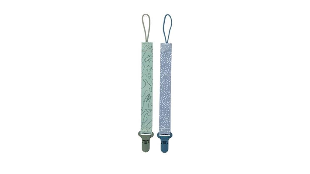 two pack baby pacifier clips