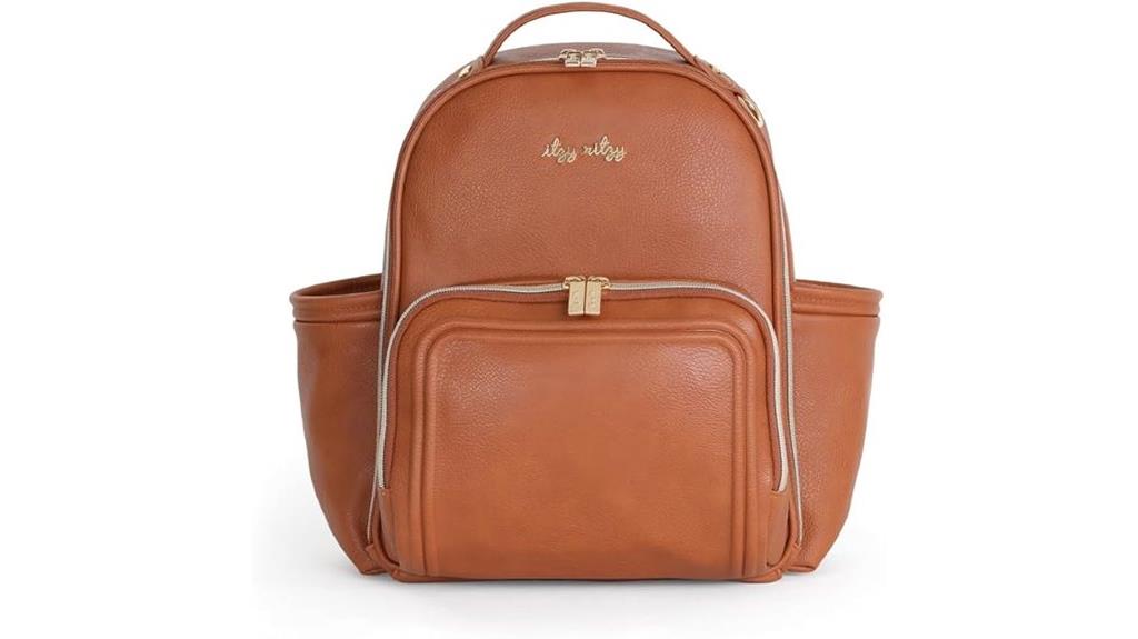 unisex cognac baby bag