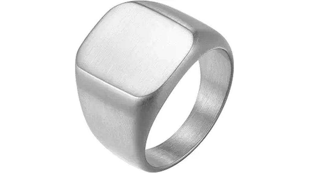 unisex stainless steel ring