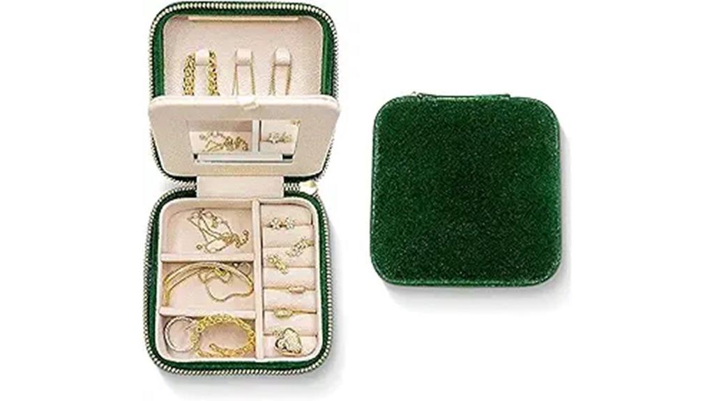 velvet jewelry box mirror