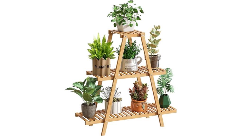 versatile 3 tier bamboo stand