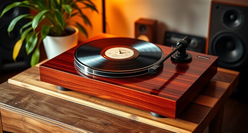 vintage style wireless turntables