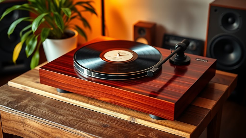 vintage style wireless turntables