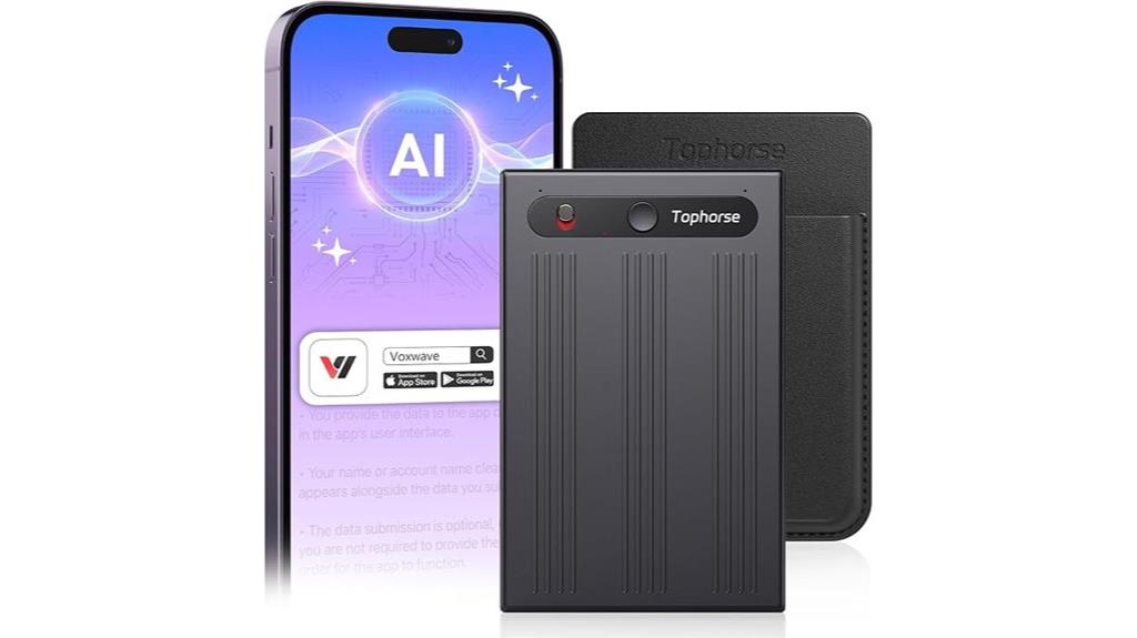 voice recorder with storage