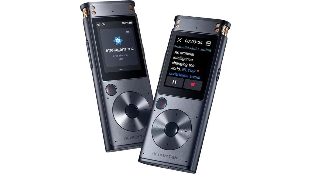 voice recording with transcription