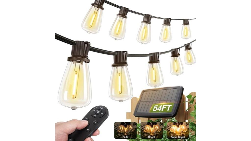 waterproof 54ft solar lights