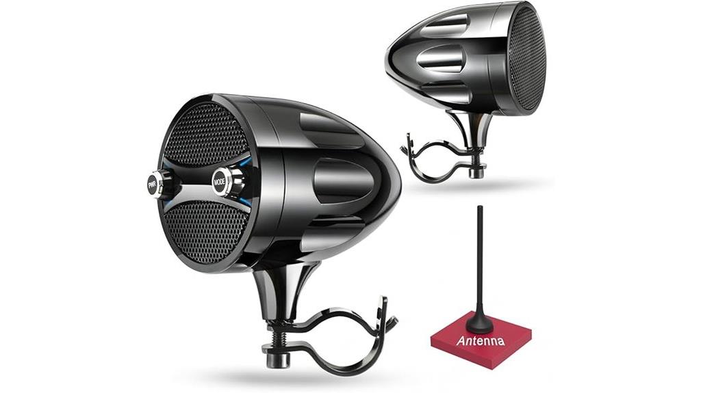 waterproof bluetooth motorcycle speakers