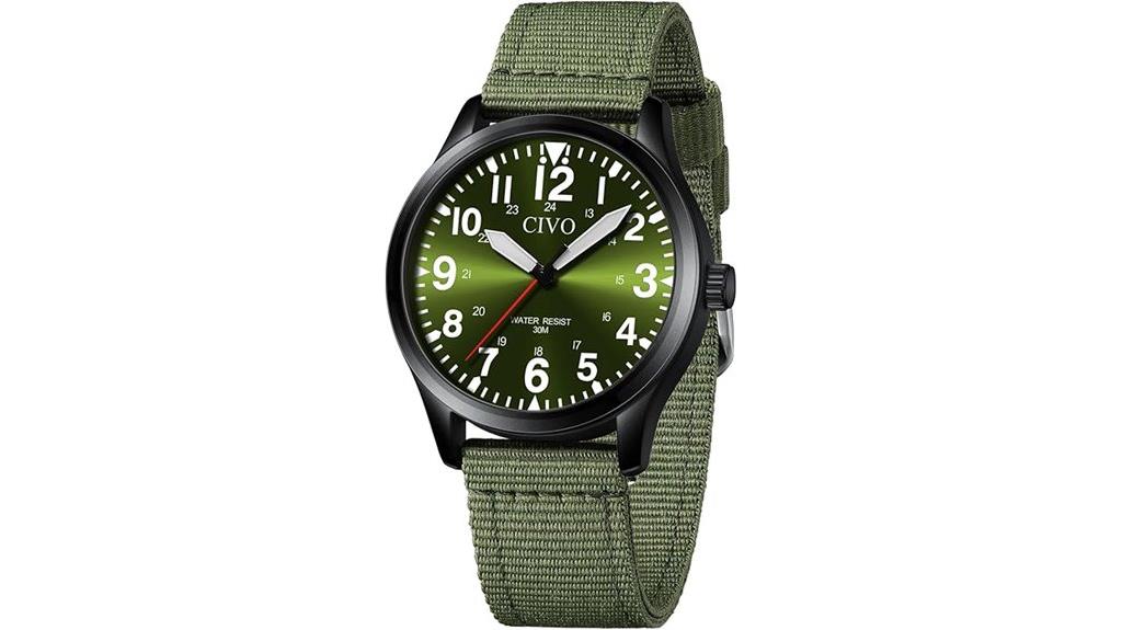 waterproof stainless steel watch