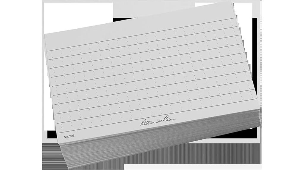 weatherproof 3x5 index cards
