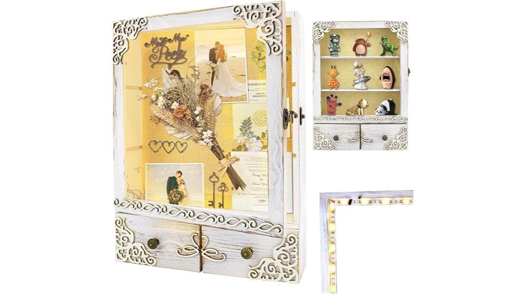 wedding keepsake shadow box