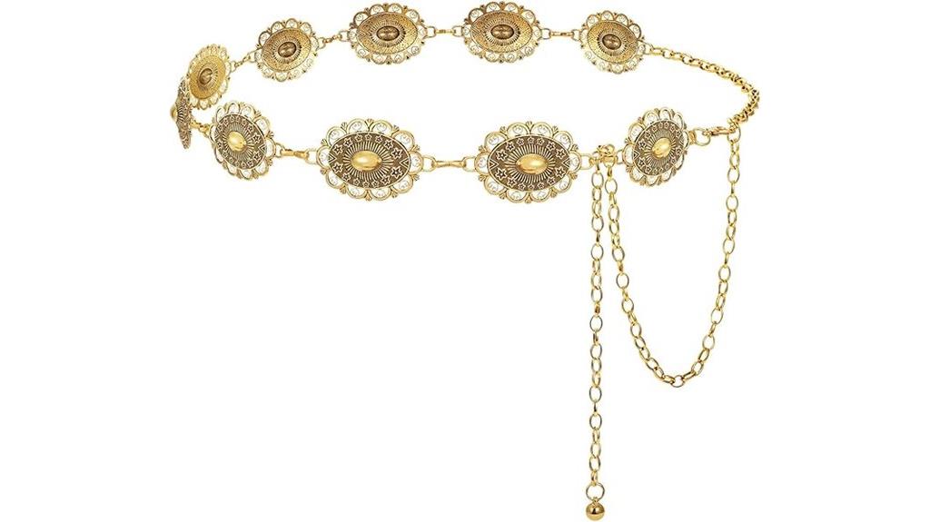 western metal concho belt