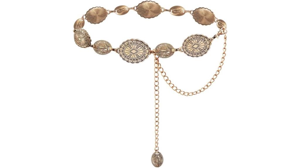 western metal concho belt