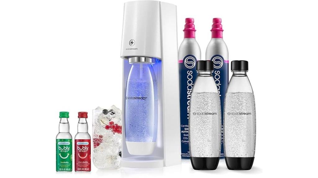 white sparkling water maker