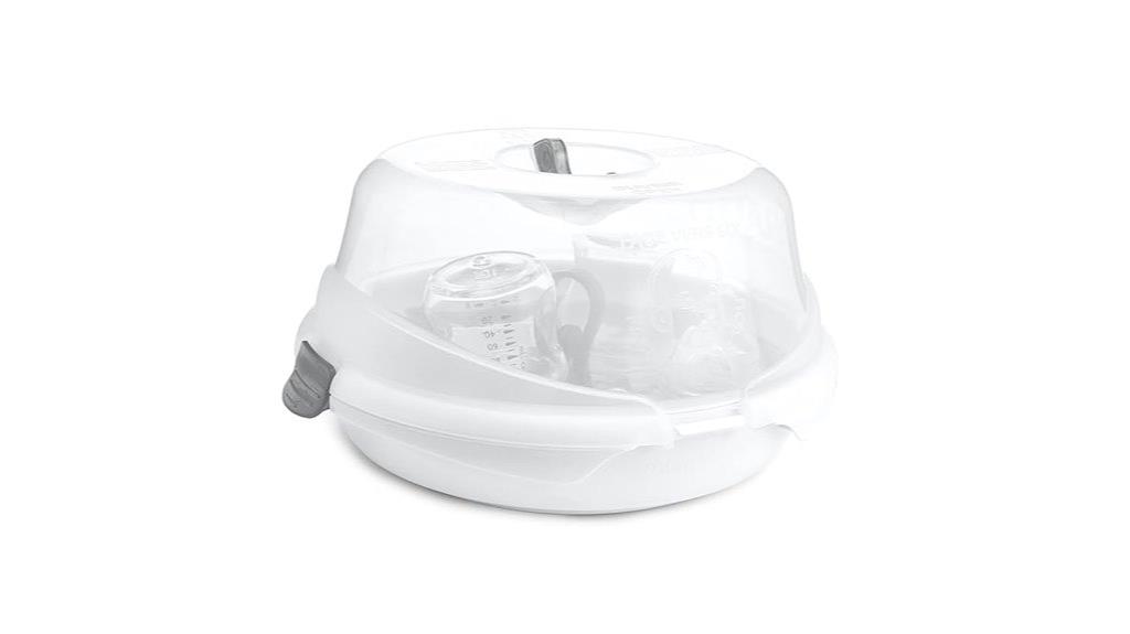 white steam microwave sterilizer