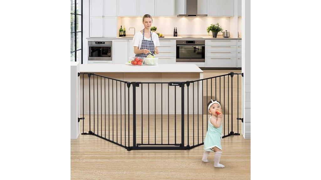 wide auto close baby gate