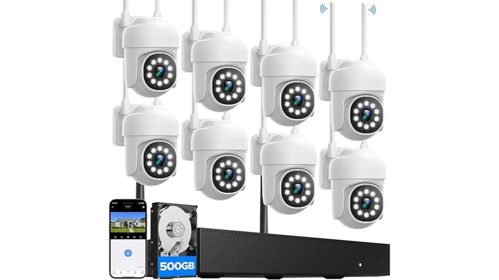 wireless 8 camera ptz system