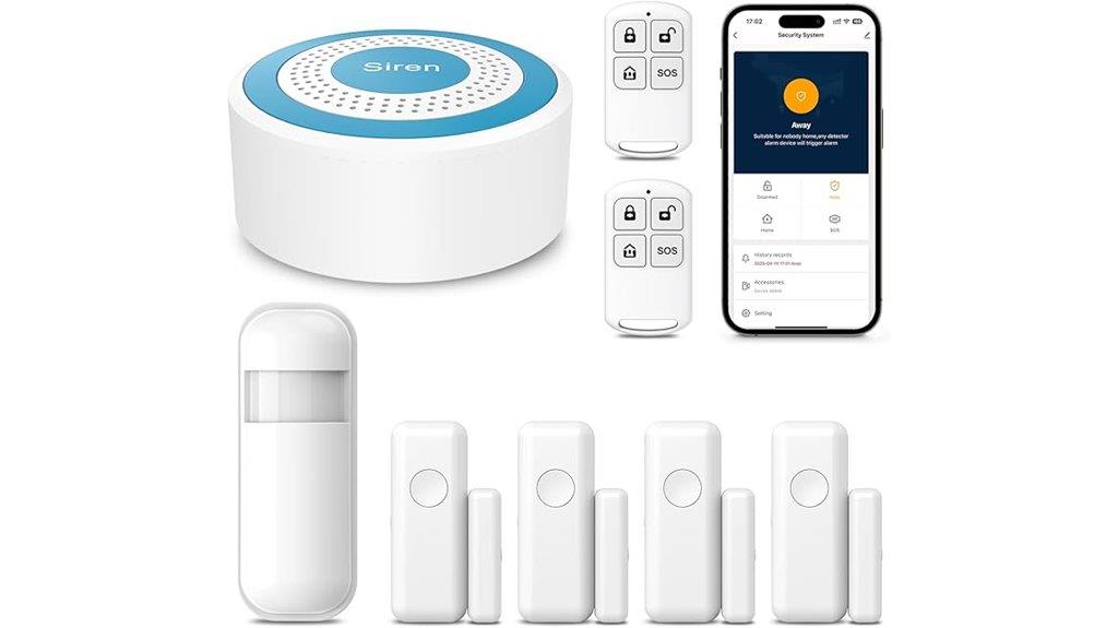 wireless alarm system alerts
