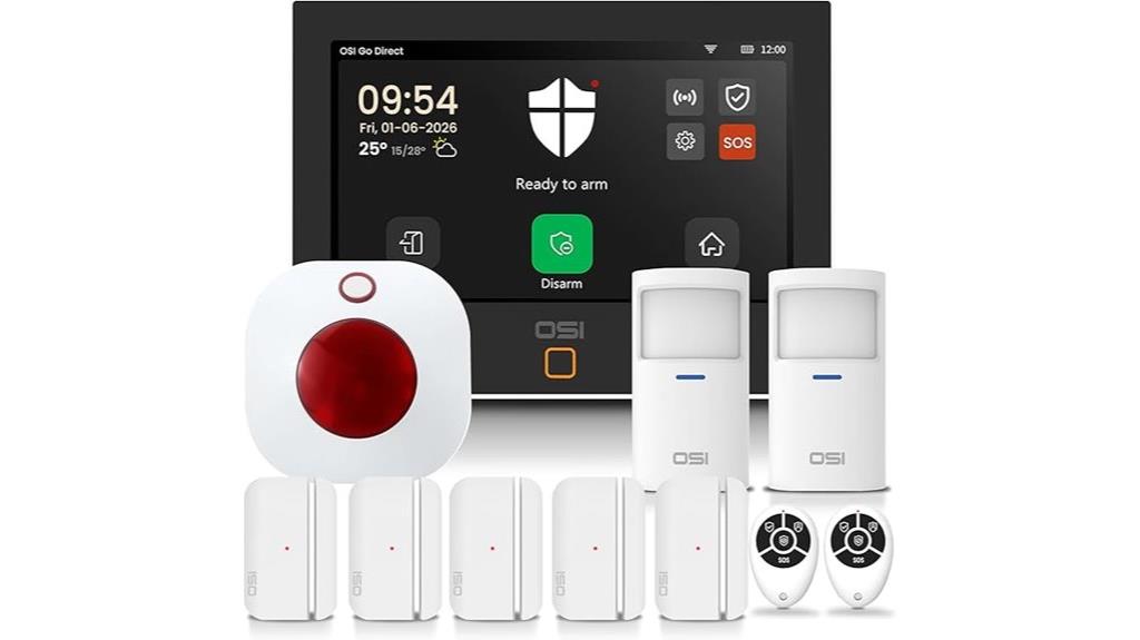 wireless home security alarm
