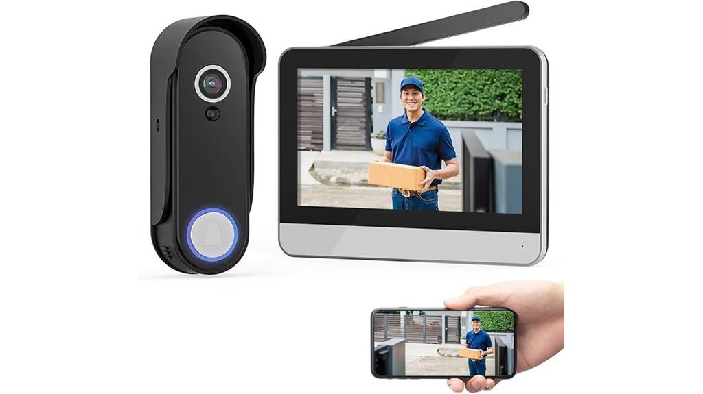 wireless touch screen doorbell