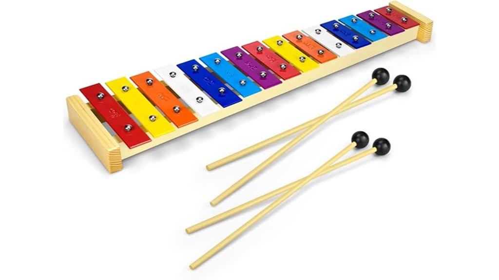 wooden 15 tone xylophone