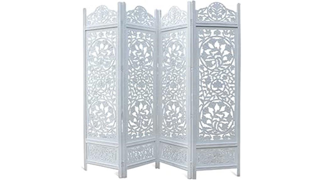 wooden antique white divider