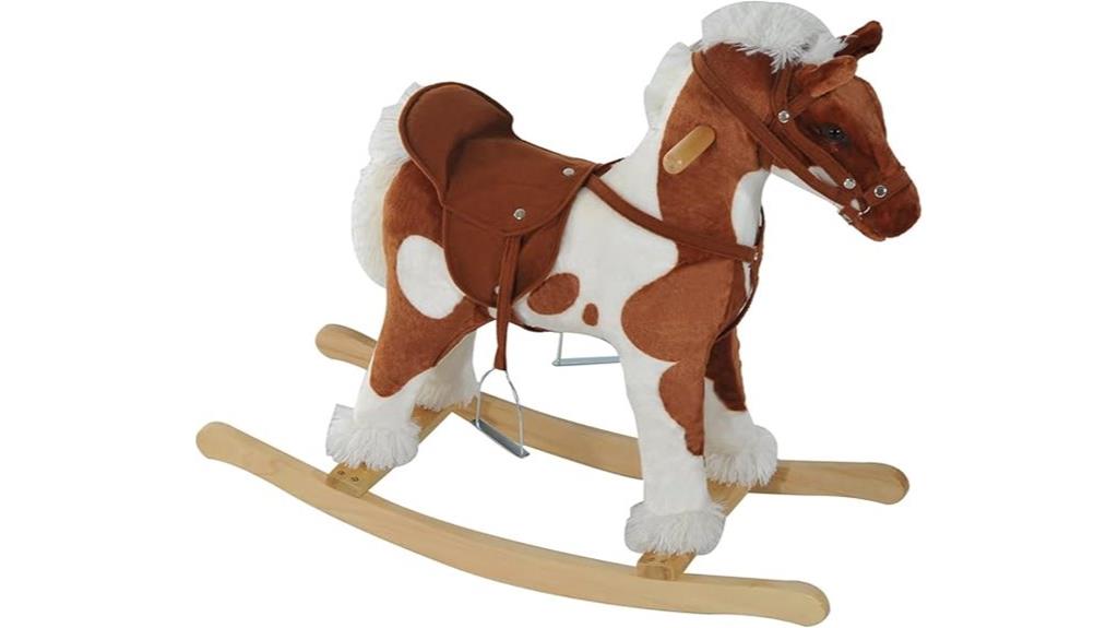 wooden toddler rocking horse
