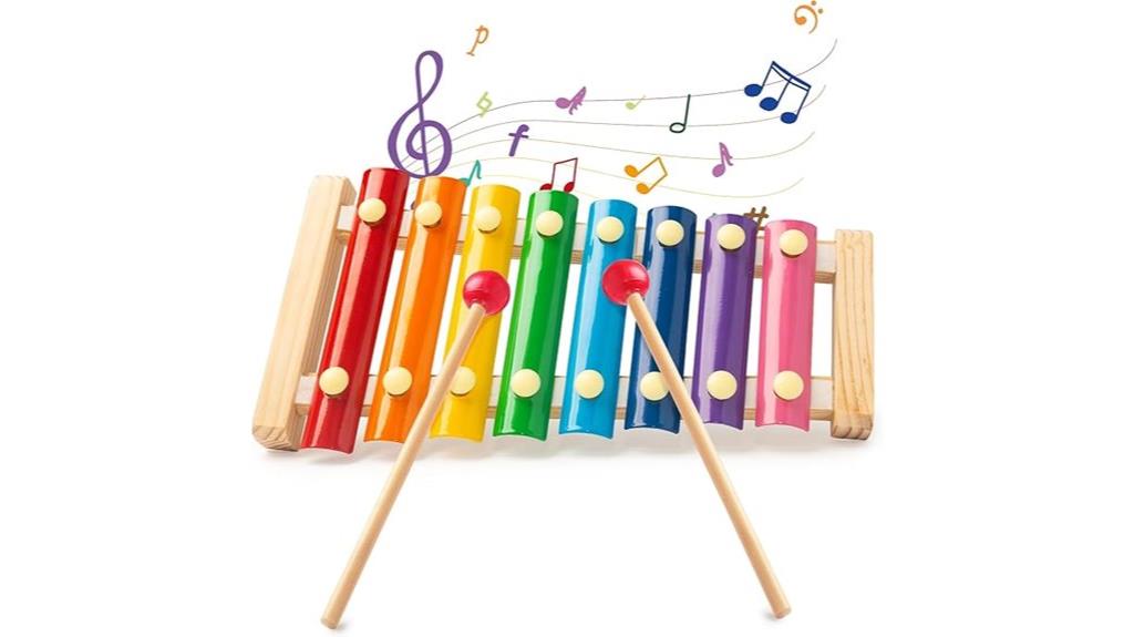 wooden toddler xylophone toy