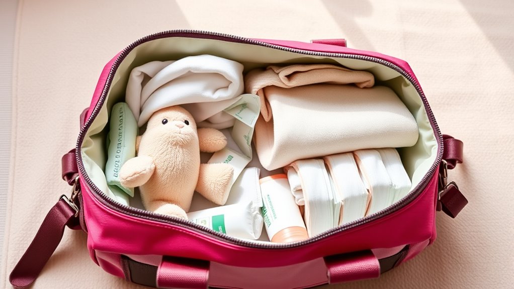 pack essential baby supplies