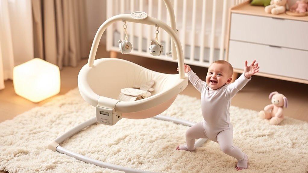 safe comfortable baby swing