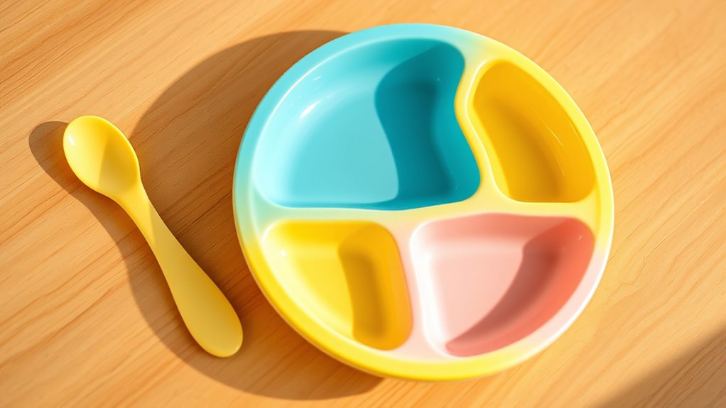silicone baby feeding set