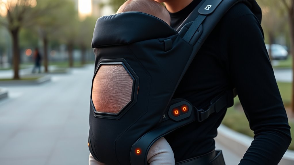 smart ergonomic connected babywearing