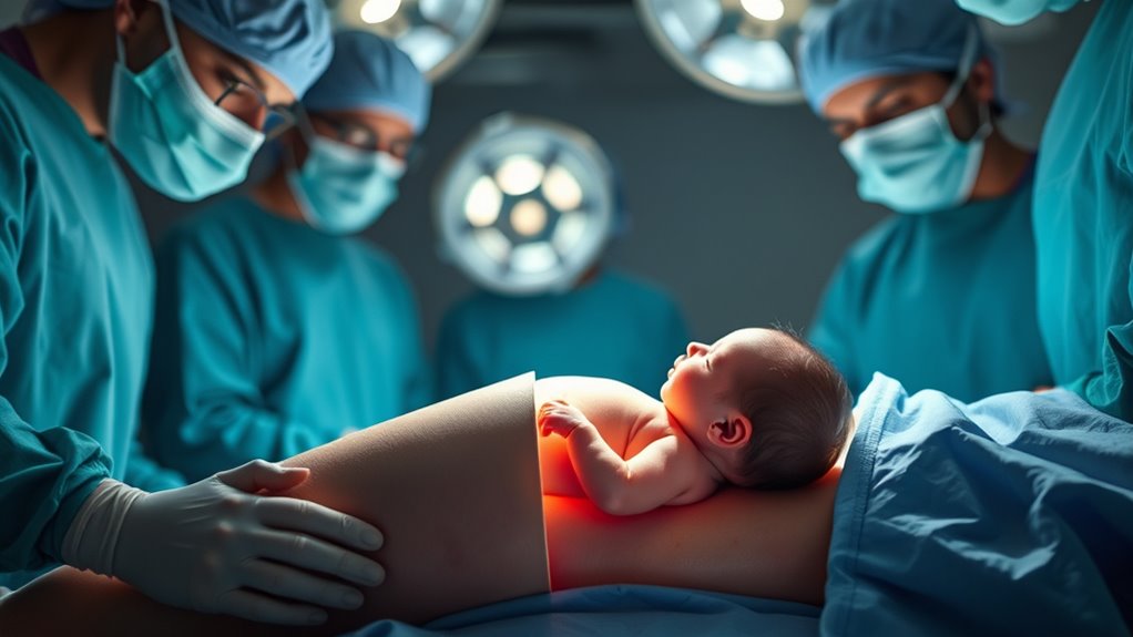 surgical births when needed