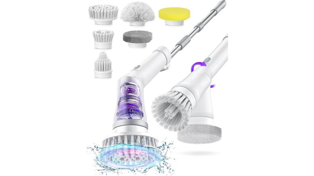 electric scrubber with multiple brushes