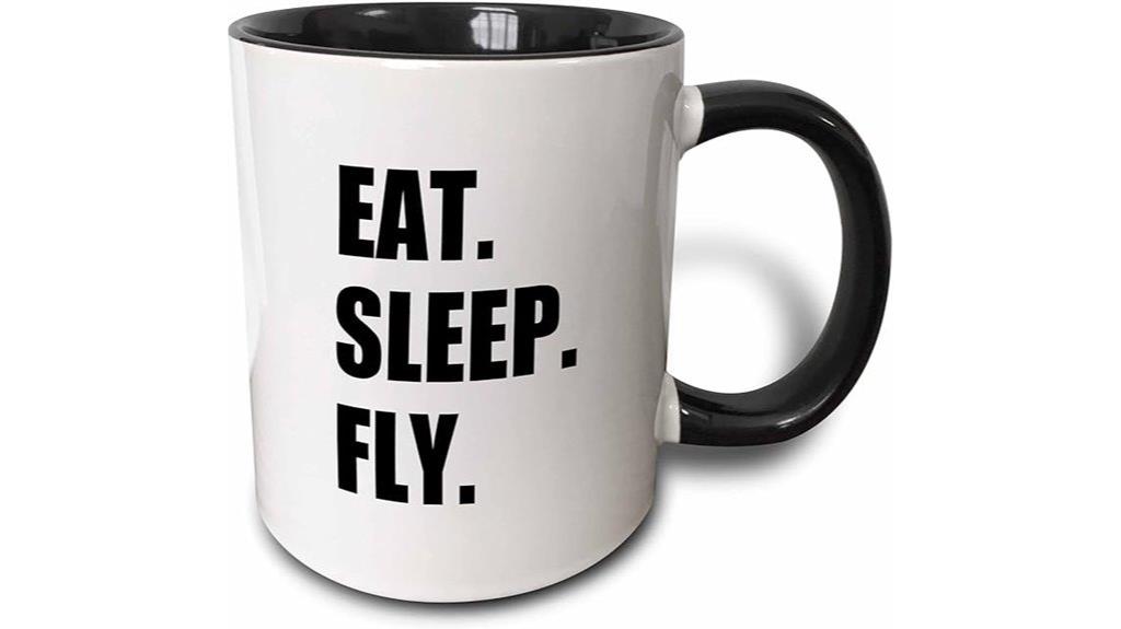 fly sleep eat mug