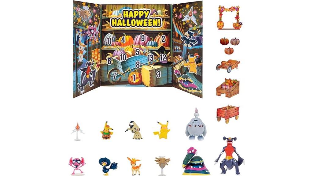 halloween pok mon figure calendar
